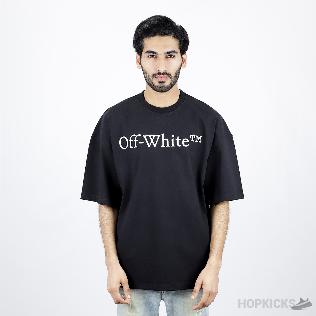 Off white black and red t shirt hotsell